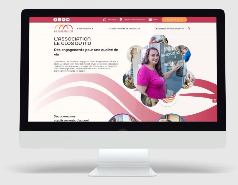 Site web Association le Clos du Nid