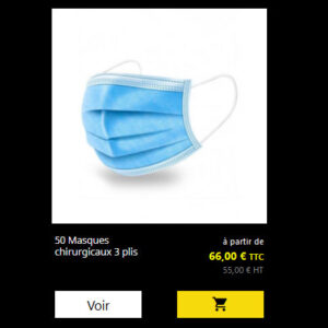 Masque chirurgical Service Achat Discount