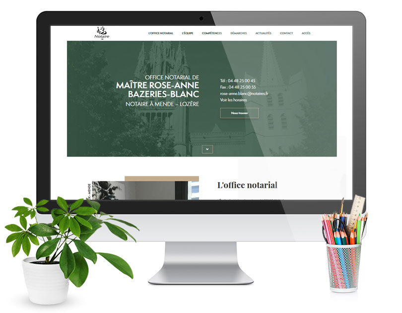 Site Notaire Bazeries Mende