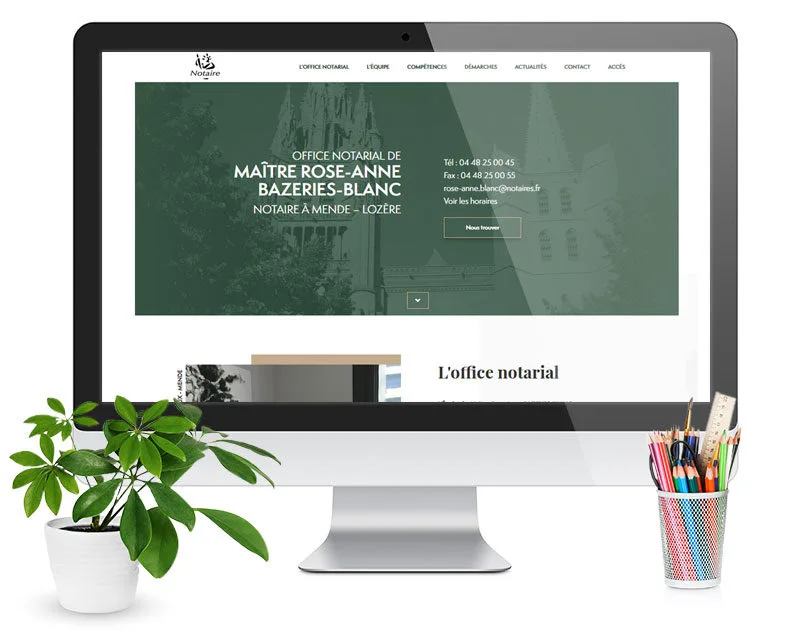 Site Notaire Bazeries Mende