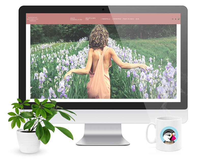 Mockup Site Essences Naturelles Corses