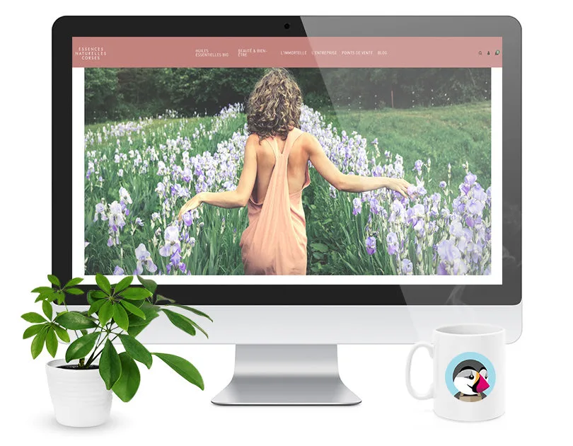 Mockup Site Essences Naturelles Corses