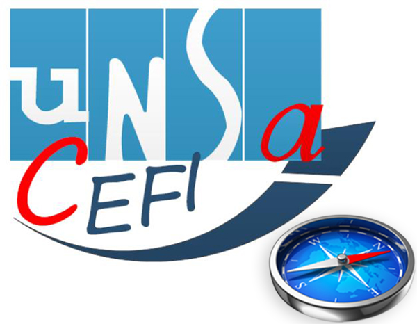 Logo UNSA-CEFI : syndicat autonome du ministère des Finances