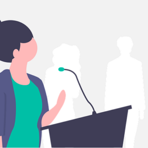 Illustration Prise de Parole : prestation réalisée par BM Services agence web 360