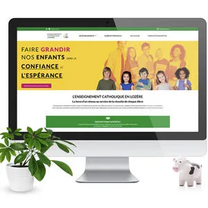 Mockup Enseignement Catholique Lozère